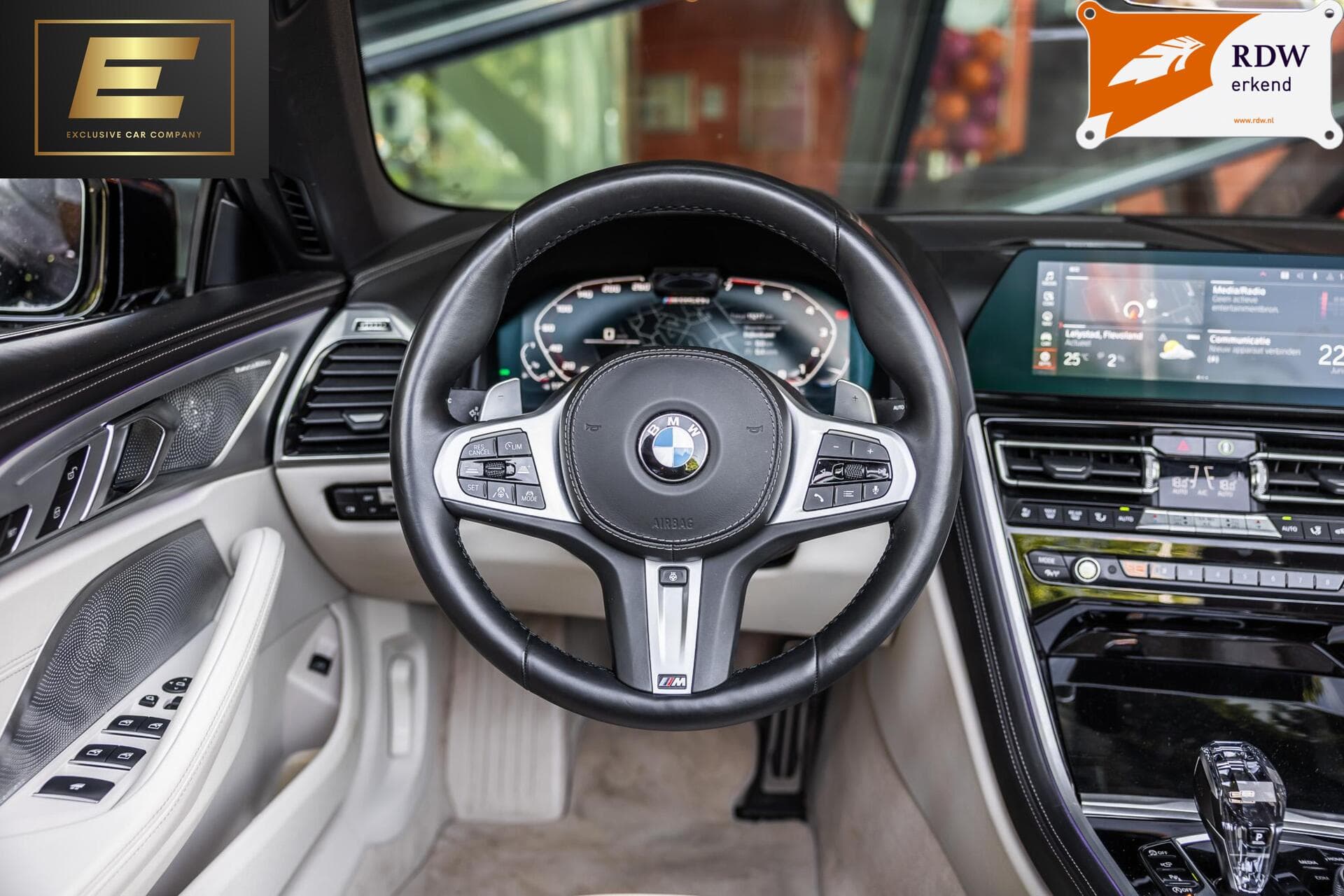 BMW 8 Serie M850i xDrive High Executive | Carbonzwart | B&W | Stoelventilatie – foto 3